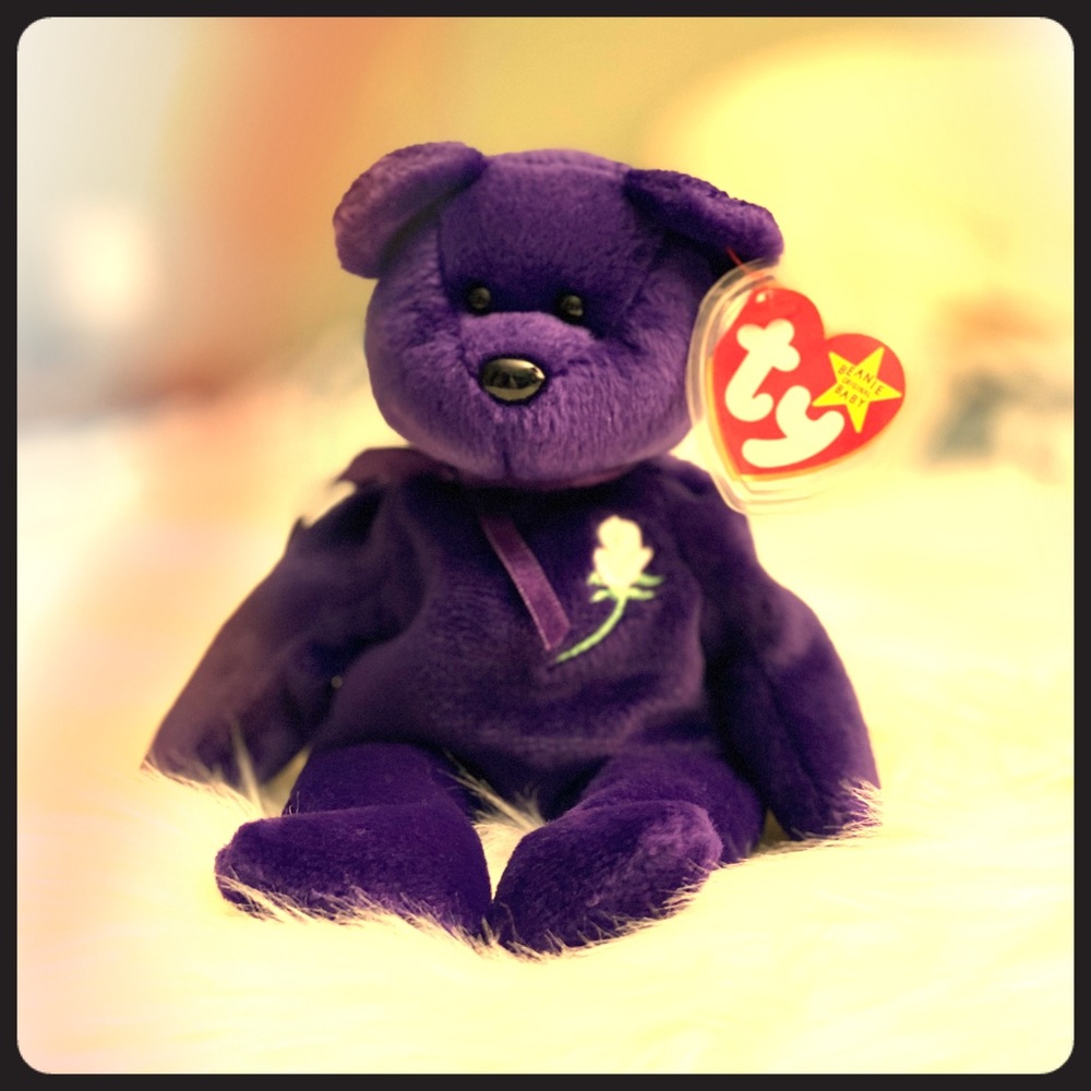 LAST ONE LEFT NEW,RARE PRINCESS BEANIE BABY WITH ERRORS - Picture 1 of 6